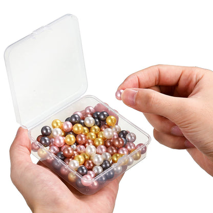 Jetec 30 Pieces Mini Plastic Clear Beads Storage Containers Box for Collecting Small Items, Beads, Jewelry, Business Cards, Game Pieces, Crafts (3.3 x 3.3 x 1.1 Inch)