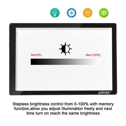 Light Box,Magnetic A4 Light Pad LED Tracing Light Board Physical Buttons Control USB Powered Ultra-thin Dimmable Brightness for Diamond Painting Tatoo Pad Animation,Sketching,Stencilling X-ray Viewing
