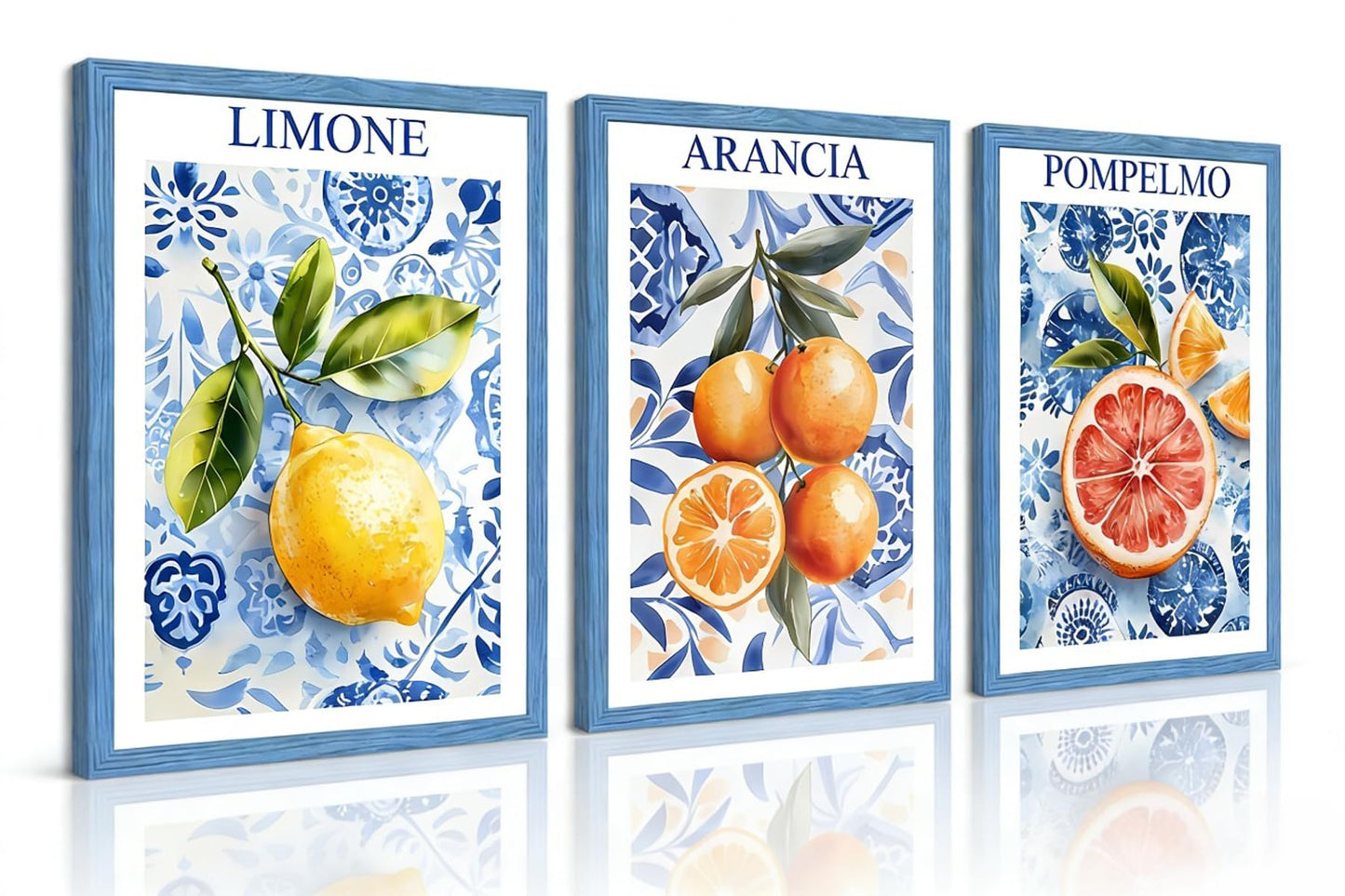 3 Pack Lemon Diamond Painting Kits for Adults, 5D Diamond Art Painting by Numbers Kits Diamond Art Kits for Adult Full Round Drill Diamond Painting Kit for Adults for Home Wall Decor, 12x16 inch
