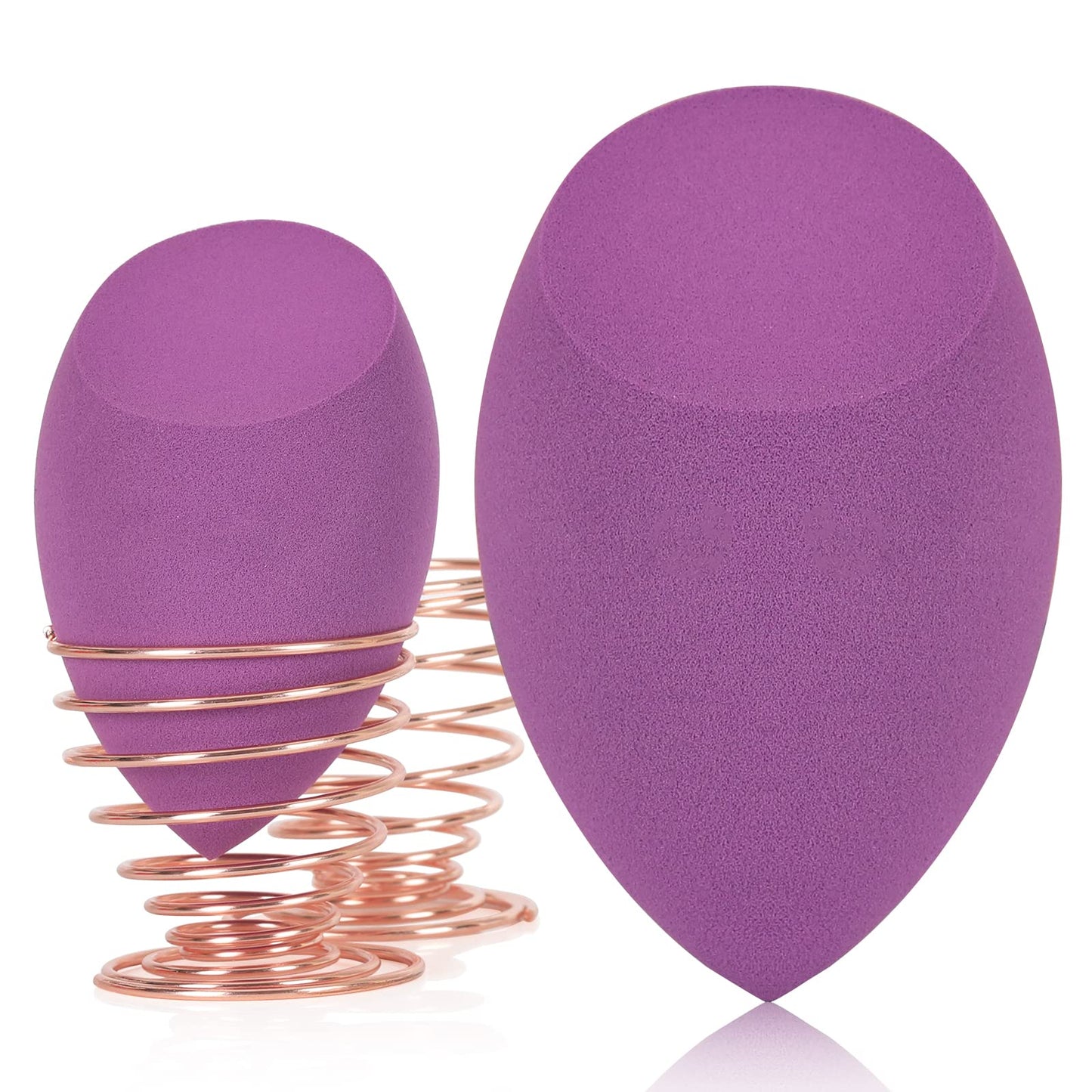 XL EXTRA LARGE Make Up Beauty Sponges Blender-Product contains: 1x Small(8cm) 1xExtra Large(11cm) and 2 Sponge Holder-for Face Body, Blush Cream, Liquid Foundation Powder Application, Ivory