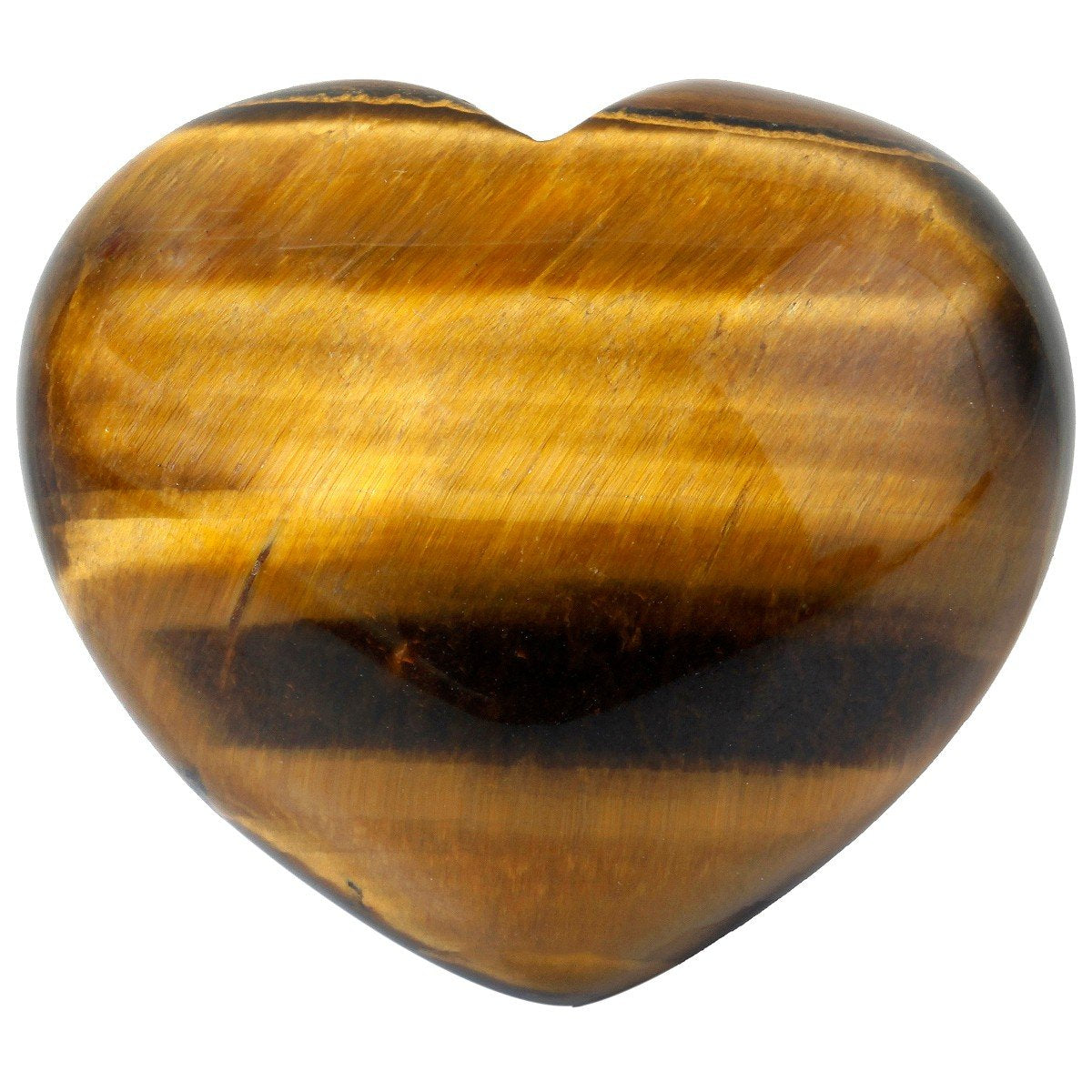 rockcloud Healing Crystal Tiger's Eye Heart Love Carved Palm Worry Stone Chakra Reiki Balancing