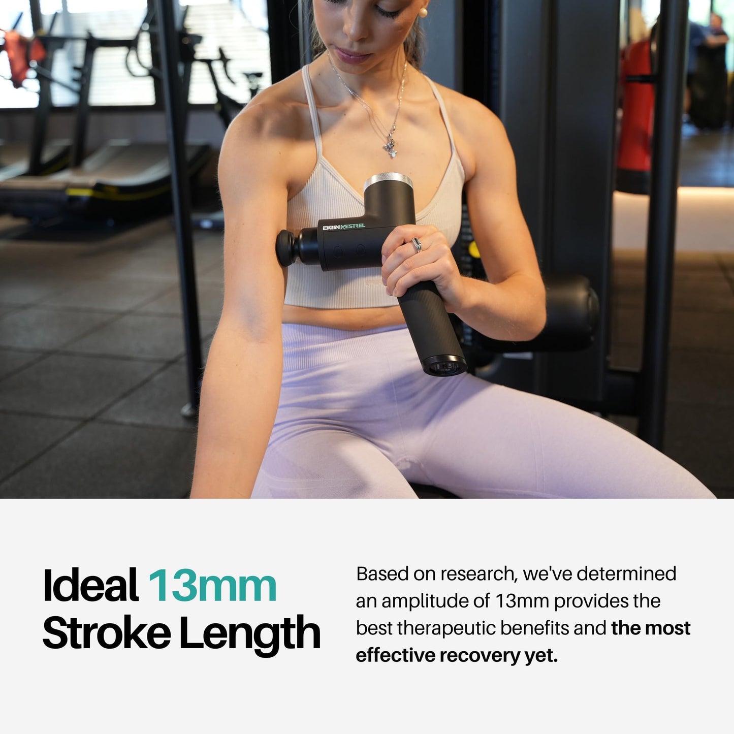 Ekrin Athletics Kestrel Massage Gun: Enhanced Precision & Comfort for Superior Muscle Recovery & Wellness | Relieve Sore Muscles and Stiffness