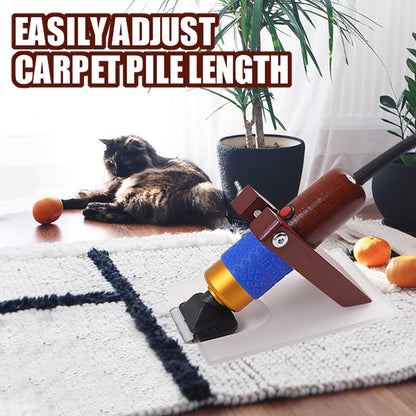 MAXMAN Carpet Trimmer with Shearing Guide, Electric Rug Tufting Gun Carver Clippers, Rug Trimmer, Carpet Shaver Carpet Carving Tool for Sculpting Tufting Gun Rug, 2 Blades (Excluding Oil)