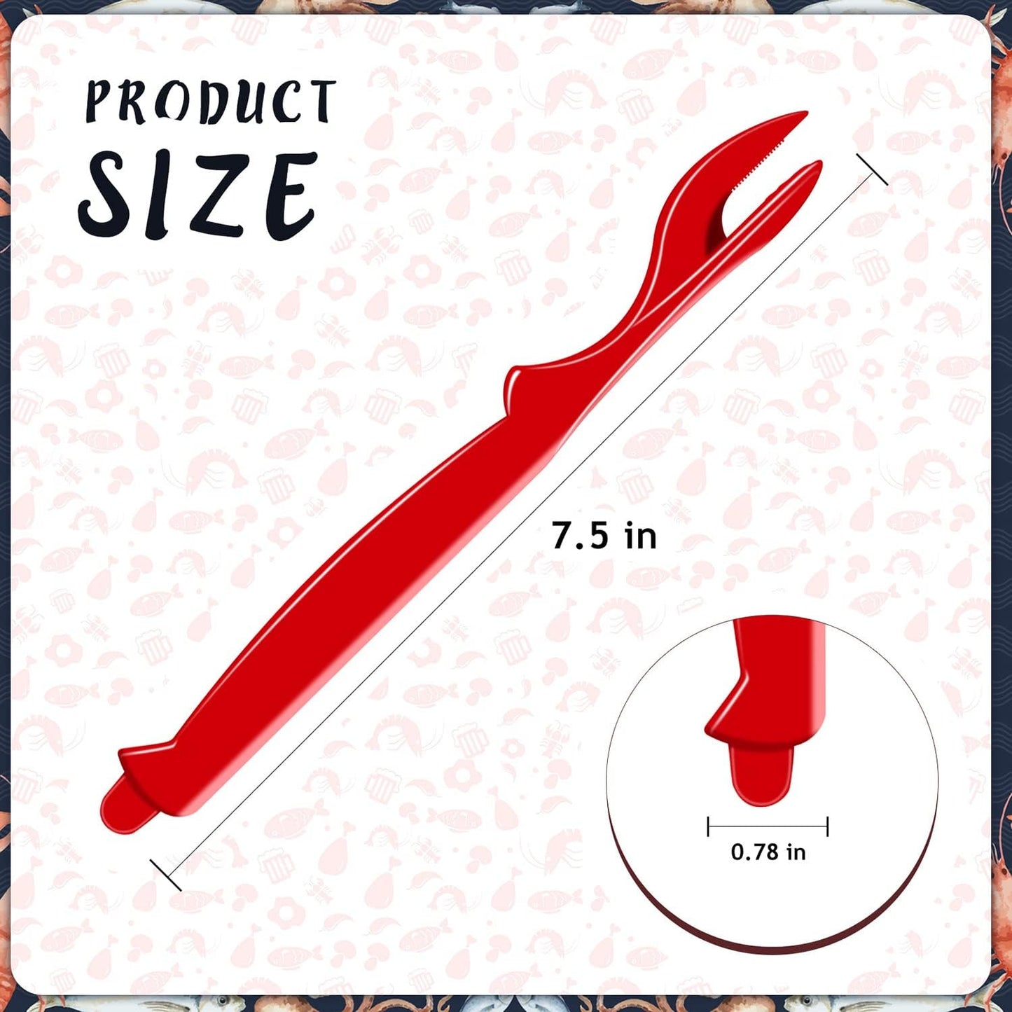 20Pcs Set Crab Legs Crackers - Crackers Picks Tools for Lobster, Crab, Crawfish, Prawns, Shrimp, Easy Opener Shellfish