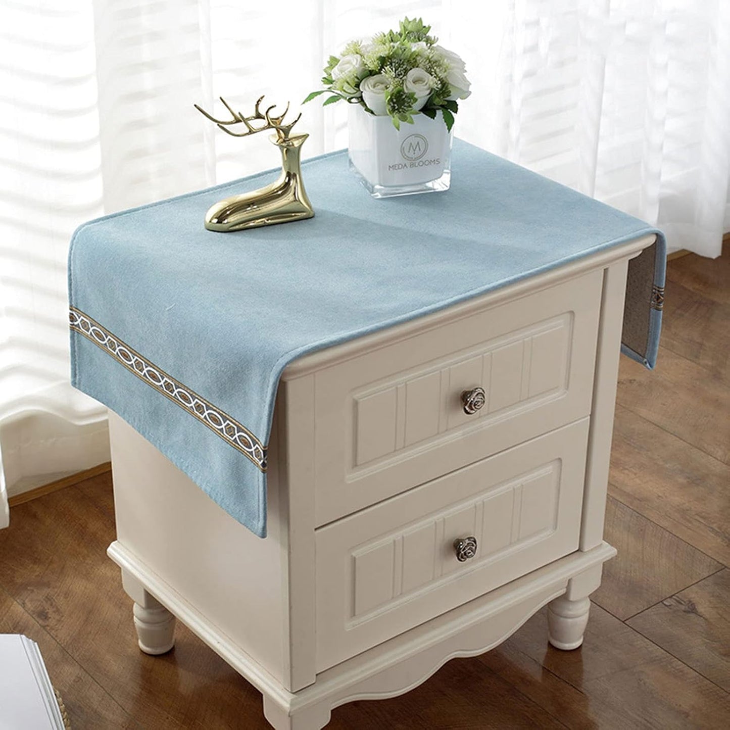 Bedside Tablecloth Table Dustcover End Tablecover Bedside Tabletop Home Decoration Fabric Tablecloth Bedside Table
