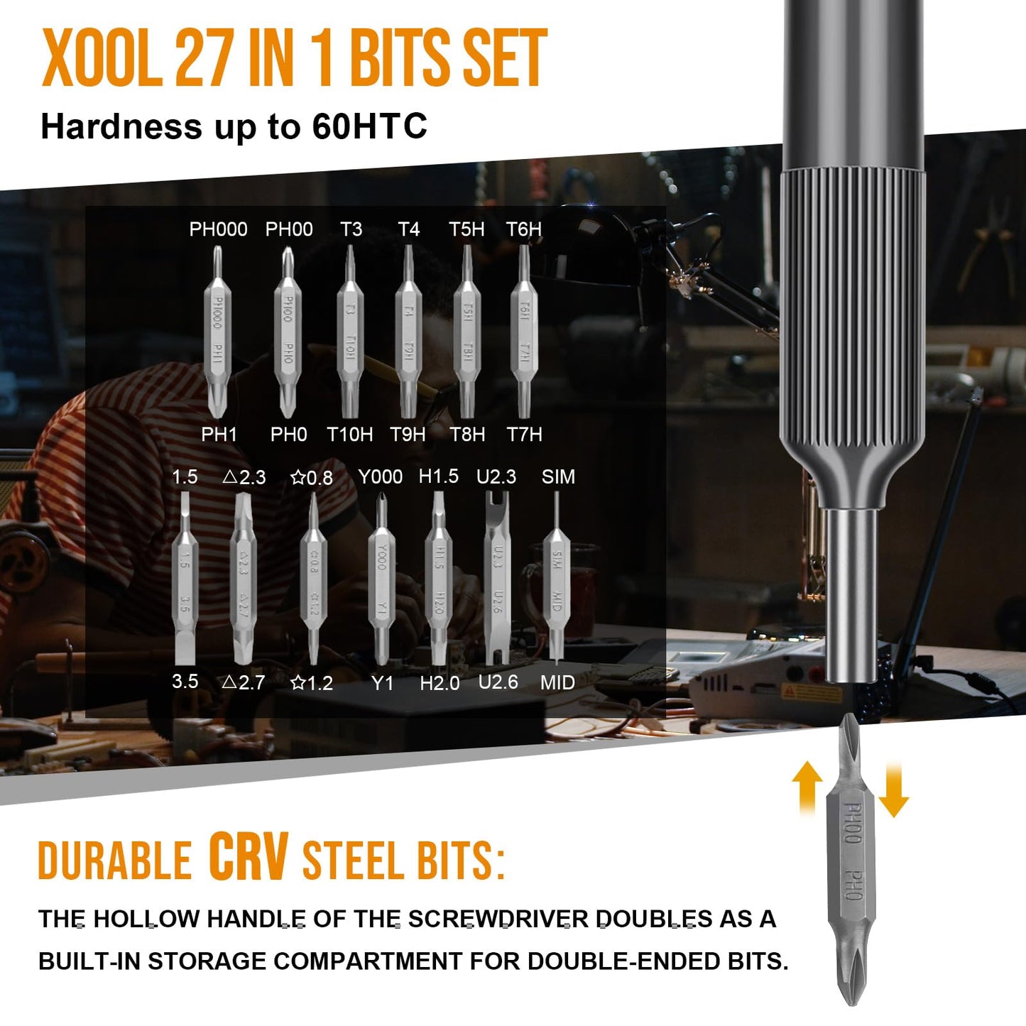 XOOL 132 in 1 Precision Screwdriver Set with Magnetic Driver Kit Professional Electronics Repair Tool Kit for Computer, PC, Mac-Book, Laptop, Tablet, iPhone, Xbox, Game Console