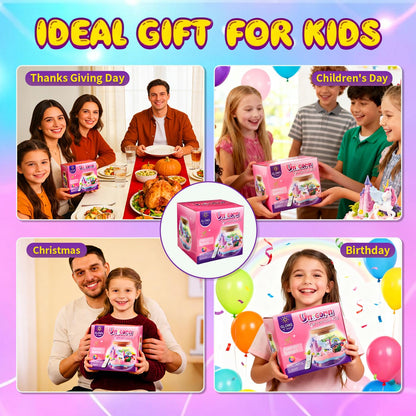 AOFEGRLT Unicorn Aquarium Kids' Craft Set - A Birthday or Holiday Gift Suitable for Girls Aged 4, 5, 6, 7, 8 to 12. A Unicorn Toy for Girls and a DIY Creative Craft Set for Children