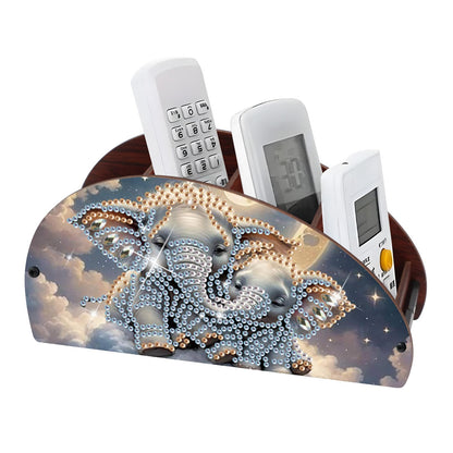 Diamond Painting kits Organizer Box, Diamond art DIY elephant in the clouds Special Shape Diamond Partial Mosaic Handmade Making Kit Organizer Box, Home Dining Living Room TableTop Art Decoration