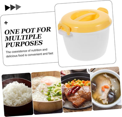 Rice Cooker Rice Maker Micro Food Steamer, Mini Food Steamer Induction Heater Tool for Oatmeal Travel