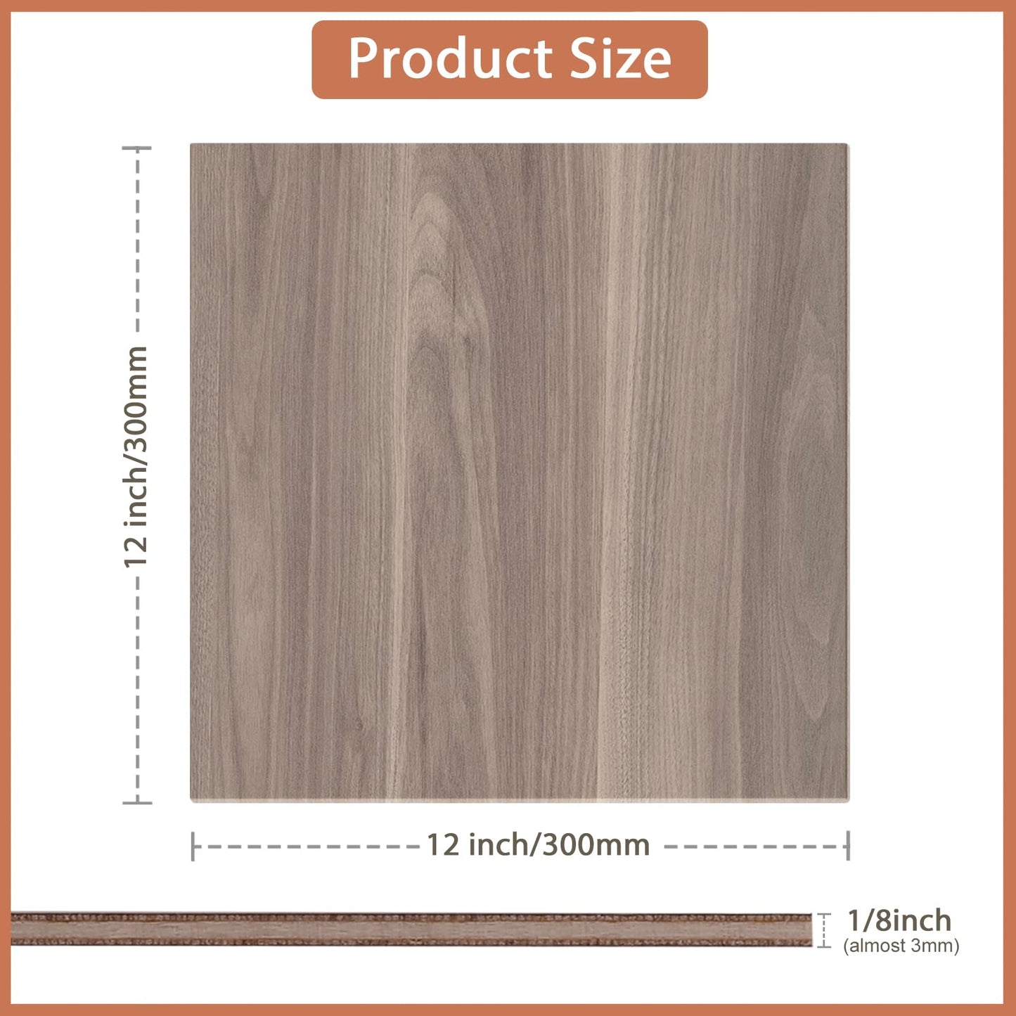 10 Pack Walnut Plywood Sheets 12x12x1/8 Inch, 3mm Plywood for Laser Cutting & Engraving, Unfinished Wood for Crafts, Wood Burning, Architectural Models.