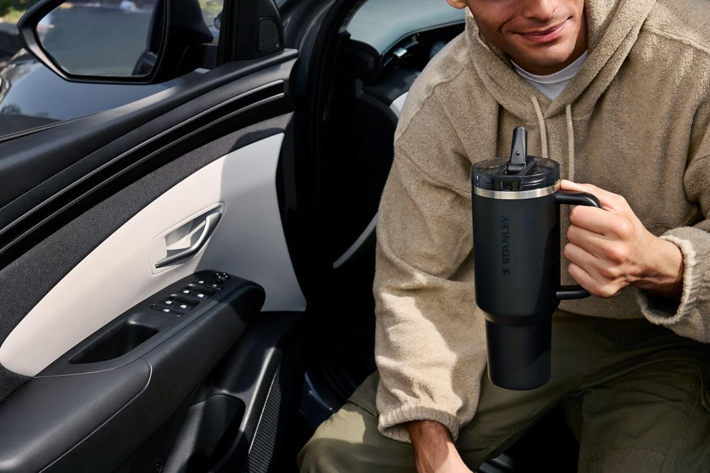 STANLEY Quencher ProTour 64 oz Tumbler - Leakproof Lid, Built-In Straw & Handle | BPA-Free Dark Blossom