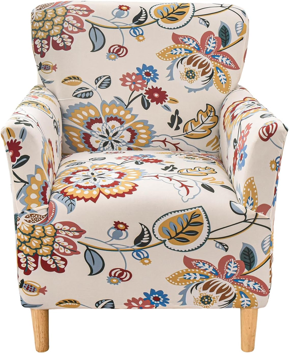 1-Piece Sofa,B61 CRFATOP Stretch Modern Banquet Armchair Slipcover Accent Chair Covers with Arms Soft Chair Slipcovers