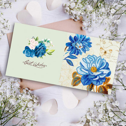 ycyingcheng 5D Diamond Painting Greeting Cards, 12 PCS DIY Rhinestone Art Greeting Card for Holidays Festival Craft Your Girlfriend Birthday Christmas Cards Handmade Gift(GC C001)