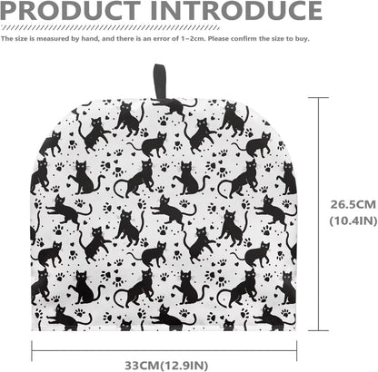 Black Cat Tea Pot Cozy, Lightweight Teapot Cosy Cover, Tea Kettle Cover for Breakfast Coffee Pot in Kitchen