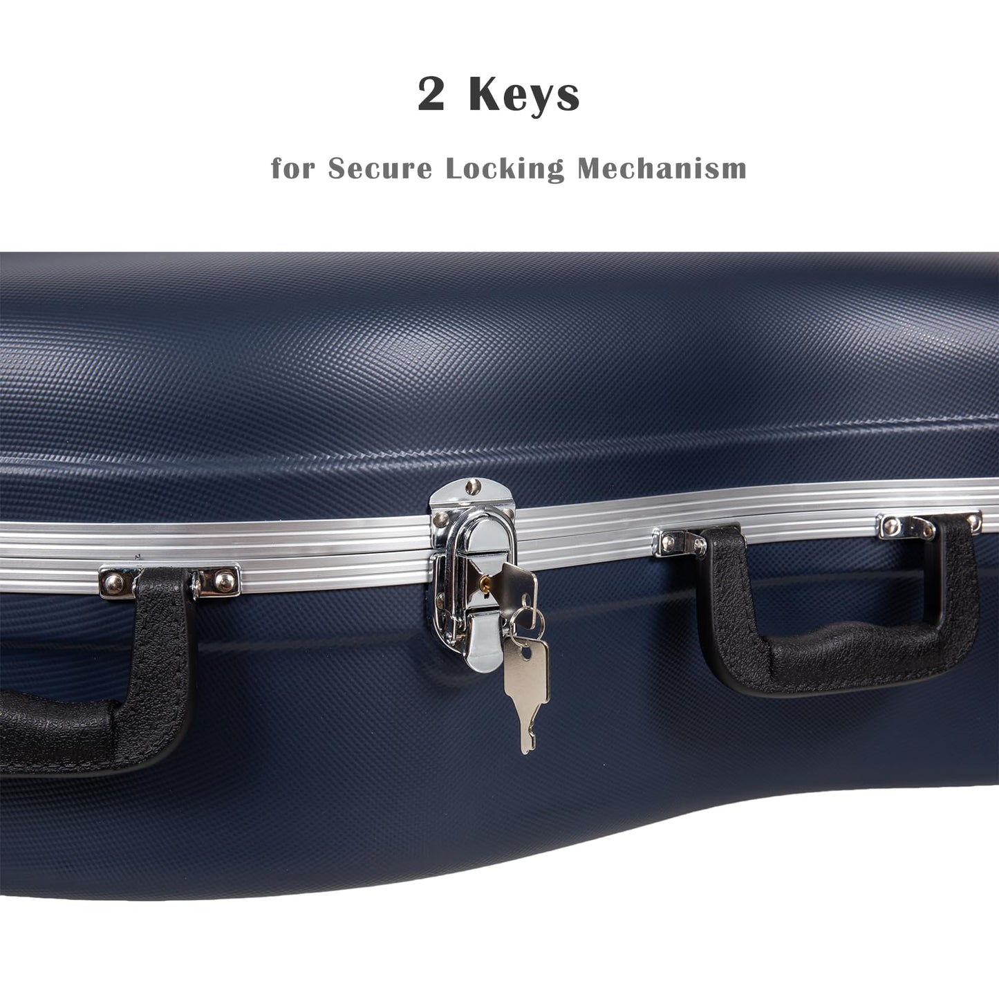 Crossrock Commuter ABS Cello Case for 4/4 & 3/4 | Matte Blue Diamond Shell, Wheels & Backpack Straps – Lightweight Case for Daily Rehearsal & Travel
