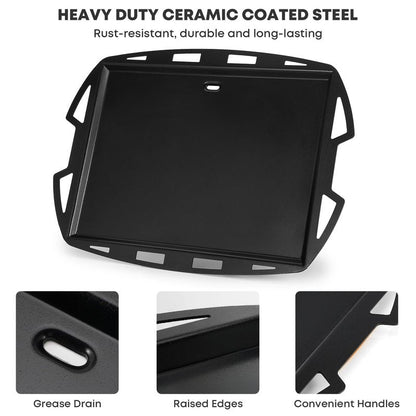 Stanbroil Cooking Griddle Insert for Weber Q300/Q3000 Series Grills, Nonstick Full Size Griddle Plate for Weber Q3000 Q3100 Q3200 Q300 Q320 Grills