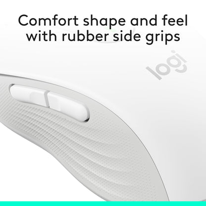 Logitech Wireless Mouse Signature M650 L Full Size - Large Hands, 2-Year Battery, Silent Clicks, Customizable Buttons, Bluetooth, PC/Mac/Chromebook - Black, Right-Handed, Large