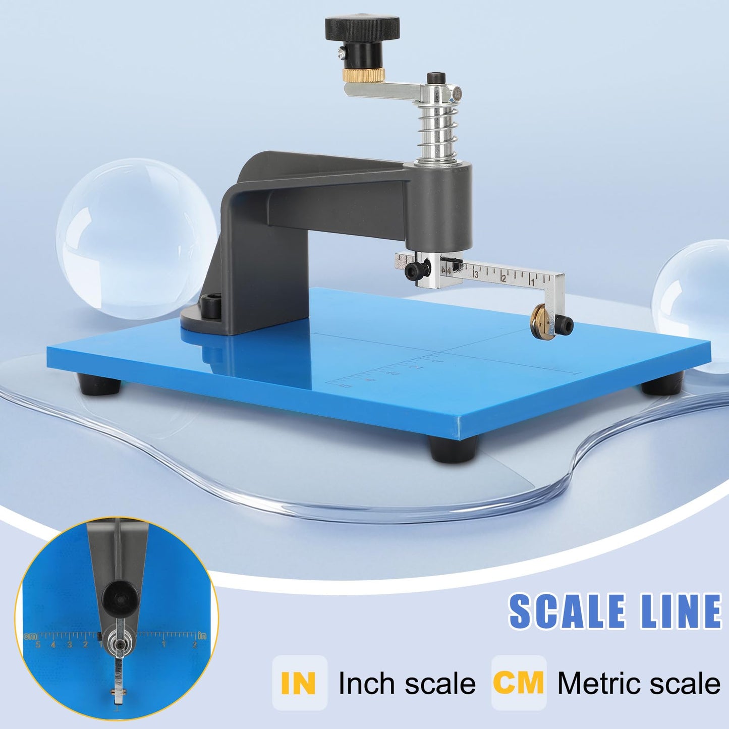 Glass Circle Cutter Kit for Stained Glass, Mosaic, DIY Crafts – Adjustable 0.39–3.93" Lens Circle Cutter with Non-Slip Mat, Gloves, Glass Cutter, Pliers, Hammer, & 1 pc Stained Glass (Random Color)