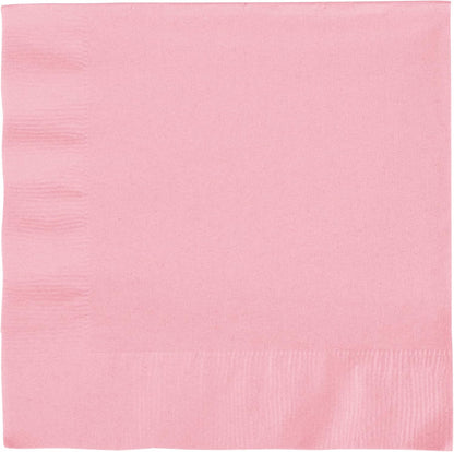 Creative Converting 240 Count Celebrations Lunch Paper Napkins - Classic Pink