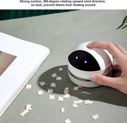 Desktop Vacuum Cleaner, Mini Handheld Portable Detachable Vacuum for Cleaning Eraser Crumbs and Dust