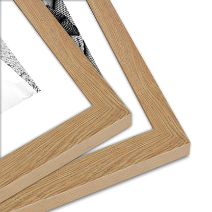 Americanflat Set of 7 Picture Frames with Shatter-Resistant Glass - Gallery Wall Frame Set with One 11x14, Two 8x10 and Four 5x7 Frames - Signature Collection - Dark Oak