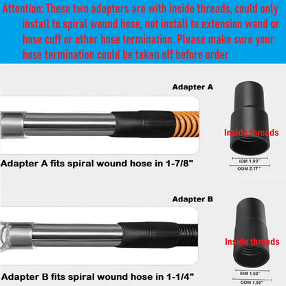 RosyOcean Shop Vac Extractor Attachment for Upholstery & Carpet Cleaning Accessory Hand Wand with Viewing Head Auto Detailing Vacuum Head Hand Tool for Truck Mount & portable Extractor Vacuum Cleaner