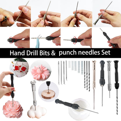 37PCS Candle Making Tools Set Adjustable Punch Needle Long Silicone Mold Needle Drill Candle Wick Hole Drill Steel Sticks to Make Holes in Candles Soap,Mold Punch Wicking Needle Tools Inserting Tool