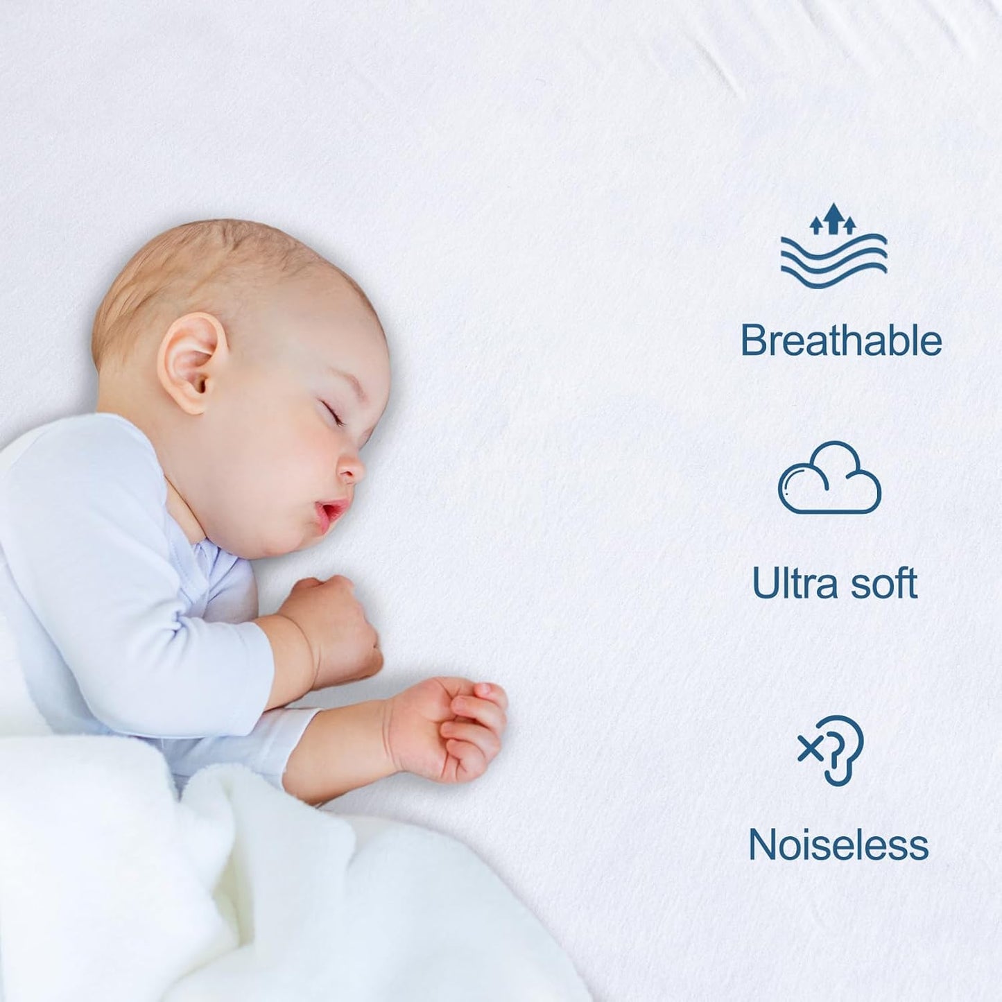 14, WhiteFull2 Pack SPRINGSPIRIT Mattress Protector, Mattress Cover Protector Waterproof with Deep Pocket up