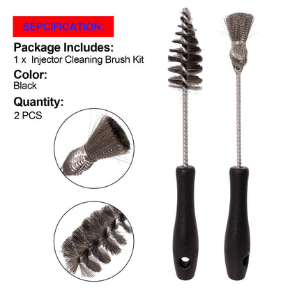 SMMS 2PCS Injector Sleeve Cup Bore Seat Cleaning Brush Kit for Ford Powerstroke 7.3L 6.0L 6.4L 6.7L 1994-2018, Caterpillar(CAT) 3126 C7 C9 Navistar, Replaces OE AP0084 AP0085 3252
