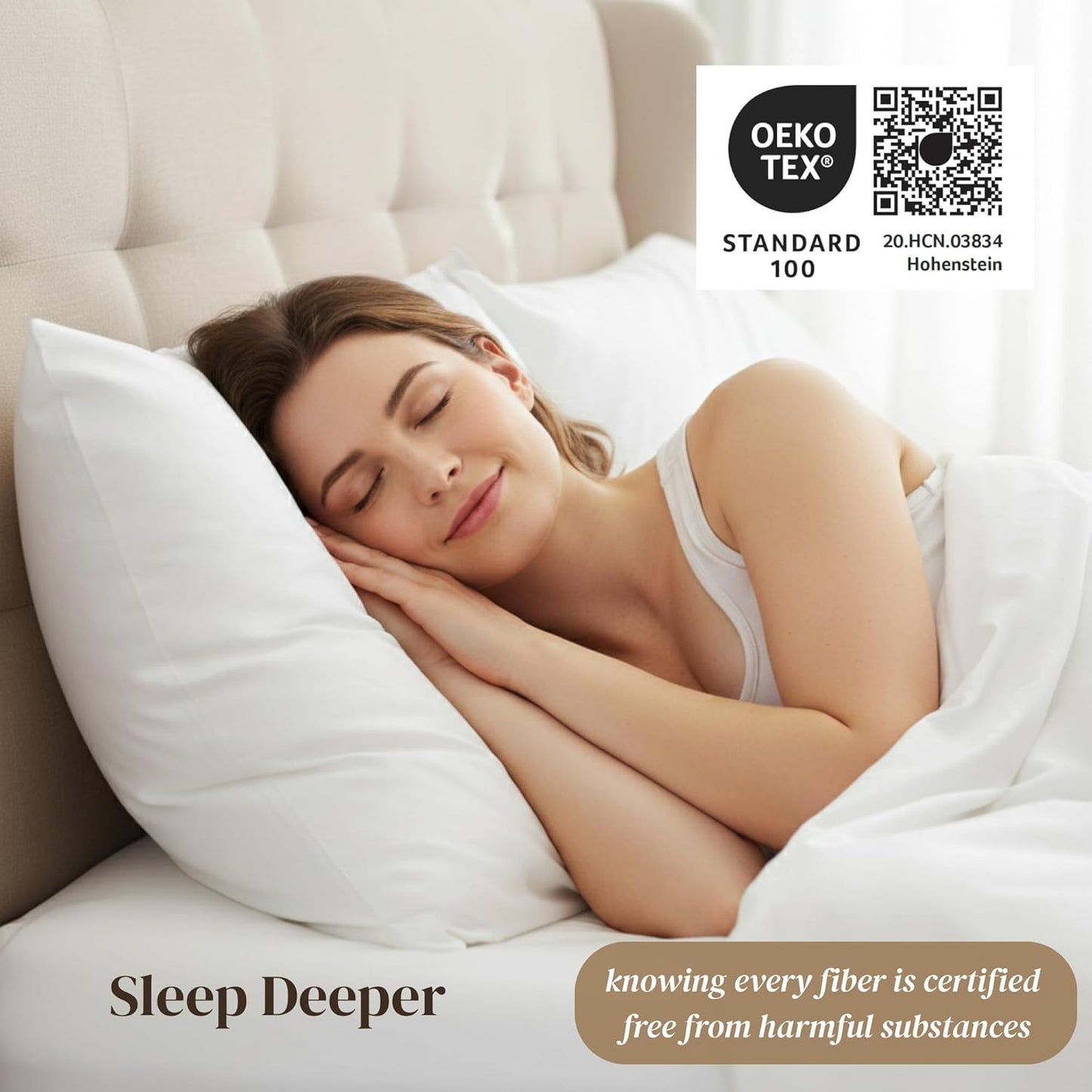Beckham Hotel Collection Queen Sheets Set - 100% Cotton Sateen, Silky Smooth & Soft, 16” Deep Pocket, Gray