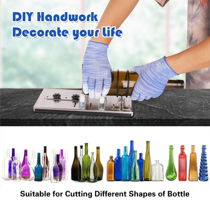 Glass Bottle Cutter,Glass Cutter Tool Kit for Round Bottles, Bottle Cutter DIY Machine for Cutting Wine,Beer,Whiskey, Champagne and soda