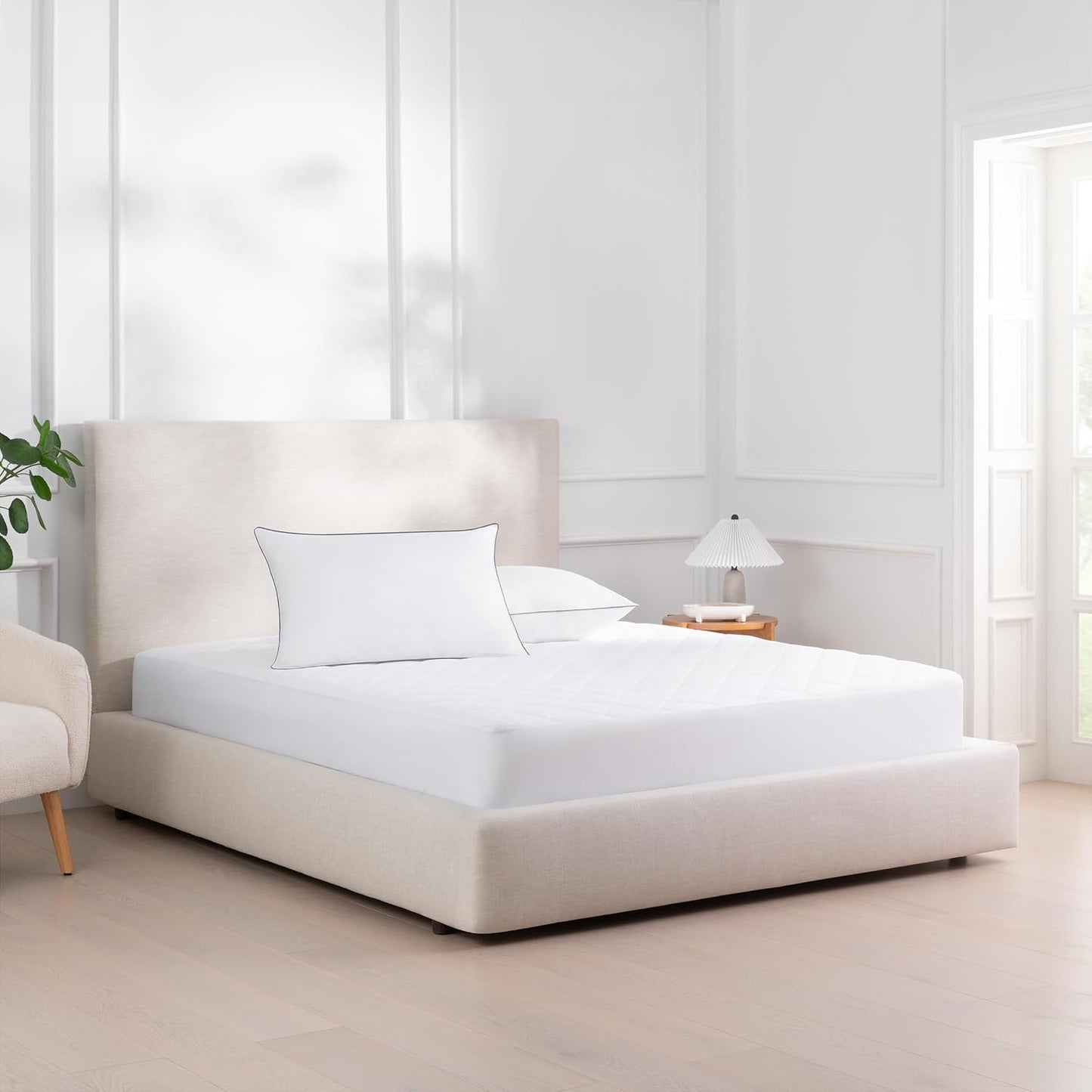 15 Arkwright Waterproof Mattress Pad Cover (Queen) in. Drop, Quilted Mattress Protector Cover, Breathable, Soft