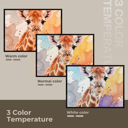 A2 Light Pad - 26"x19", 10000+ LUX Super Bright 10 Levels/Stepless Dimming 3 Colors Art Light Board Extra Large with UL Adapter for Diamond Painting, Tracing, Drawing, Sketching - Aluminum Frame
