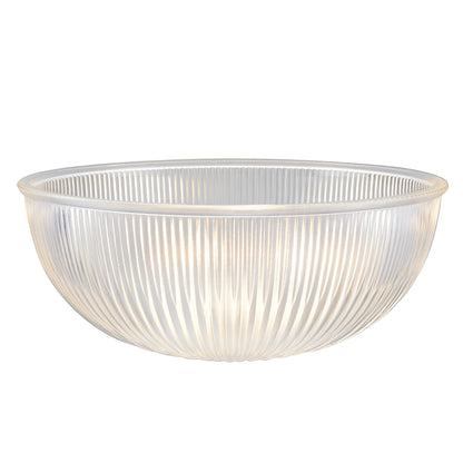 Aspen Creative 25308-60-1, Clear Glass Shade for Medium Base Socket Torchiere Lamp, Swag Lamp, Pendant, Island Fixture, 11-7/8" Diameter x 5-3/4" Height