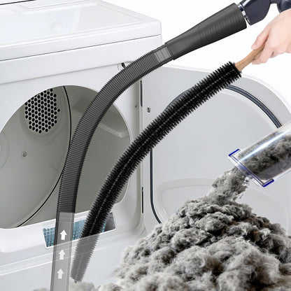 Sealegend Dryer Vent Cleaner Kit - Vacuum Hose Attachment & Lint Brush for Efficient Cleaning | Black