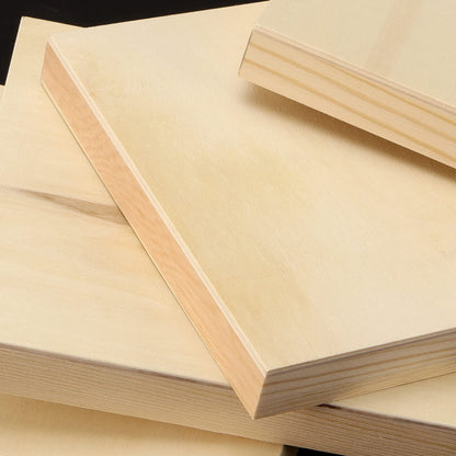 JOIKIT 20 Pack 5 x 5 Inch Wood Canvas Panels, 0.86cm Thick Wooden Canvas Board Unfinished Wood Cradled Painting Panel Boards, Artist Wooden Canvases for Burning, Pouring, String Art, Crafts