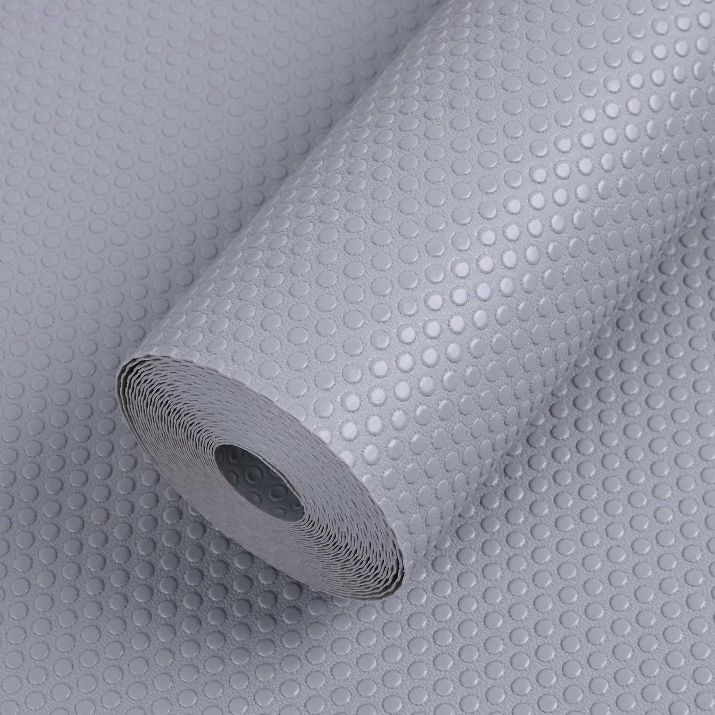 Shelf Liner, 15 X 240 Inch Light Gray, Waterproof Pantry Cabinets Liners, Easy to Cut Drawer Mat