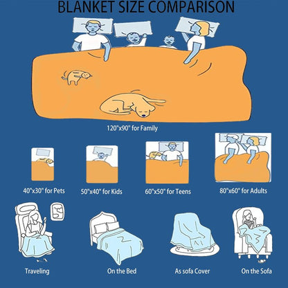 Ottoy Pickles Blanket for Couch Lightweight Plush Fuzzy Cozy Soft Blankets Quilt Decorative Throw Sofa Travel Birthday Gift 50"x40" for Kids