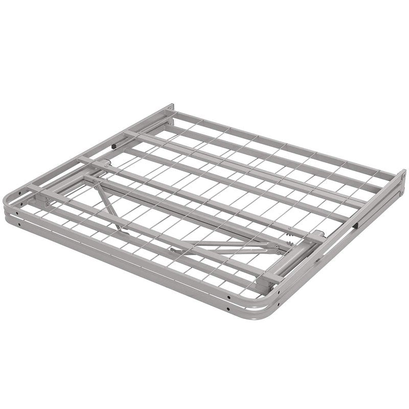 Modway Horizon Replaces Box Spring-Folding Metal Mattress Bed Frame, Twin, Gray