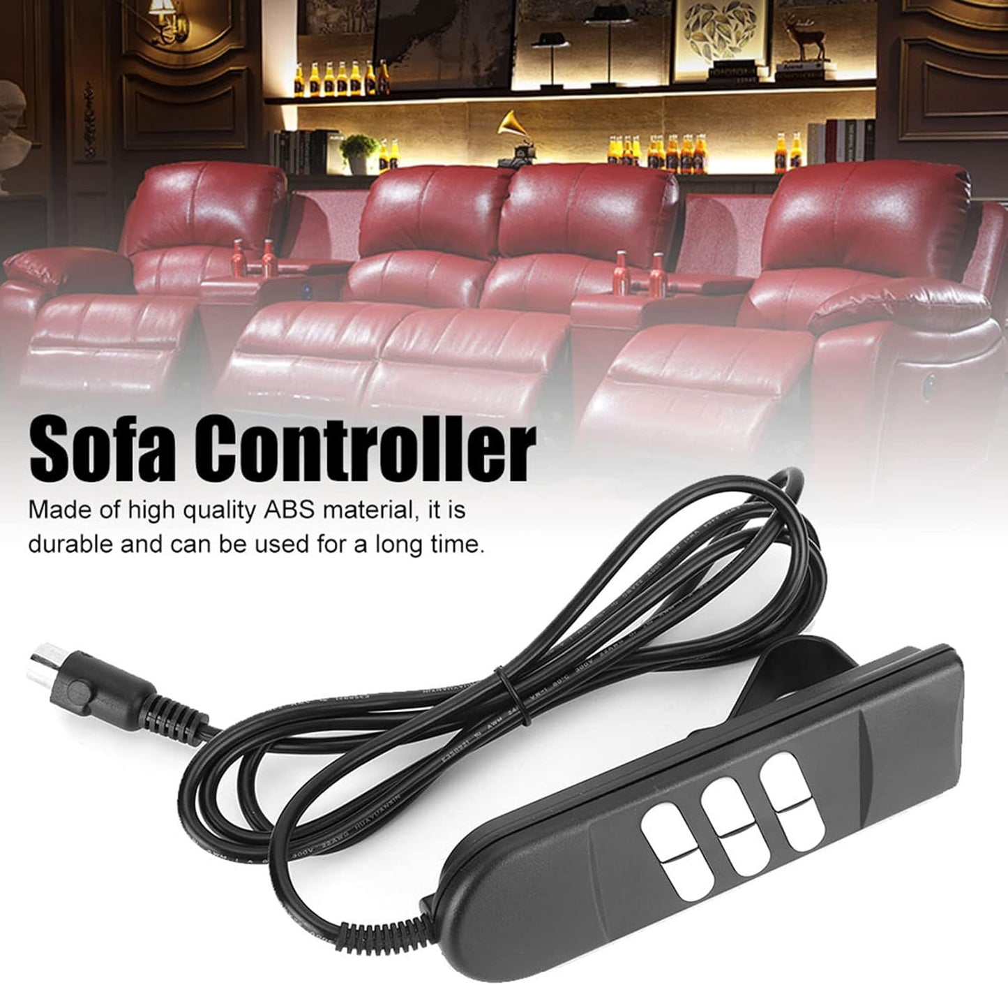 Ymiko 5 Pin Wired Bed Remote Control Replacement for Celebrity Chair, Invacare Okin Power Recliner Handsets