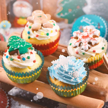 600PCS/Set Muffin Cupcake Paper Cups, Cake Forms Cupcake Liner Baking Muffin Box Party Tray Decorating Tools