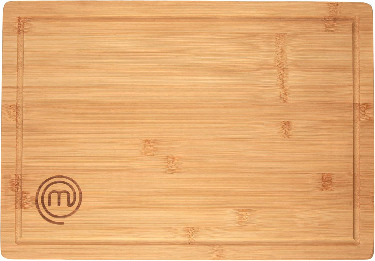 MasterChef Bamboo Cutting Board for Meat, Large Butcher Block Countertop, 18" x 12" Organic Surface