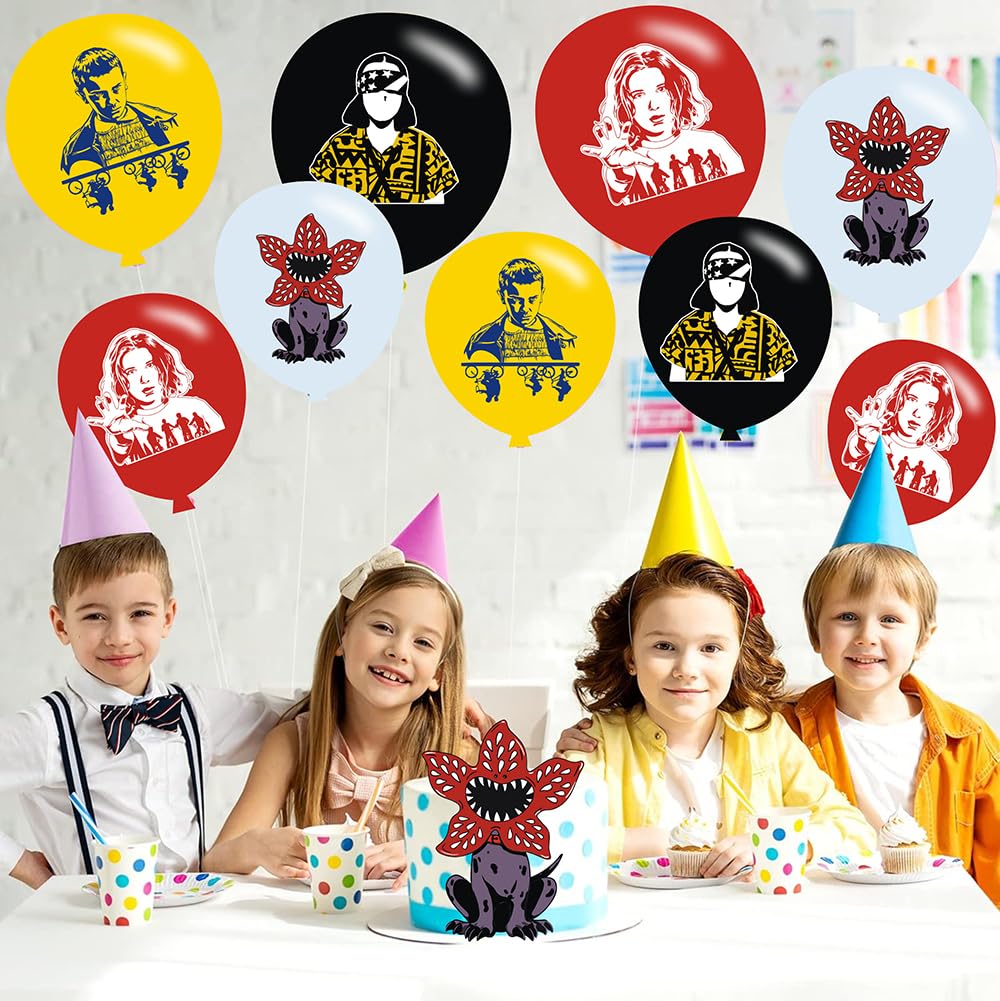 40pcs Stranger Season 5 Things Birthday Party Balloons for Stranger Season 5 Things Themed Birthday Party Decorations Supplies - 12 Inch