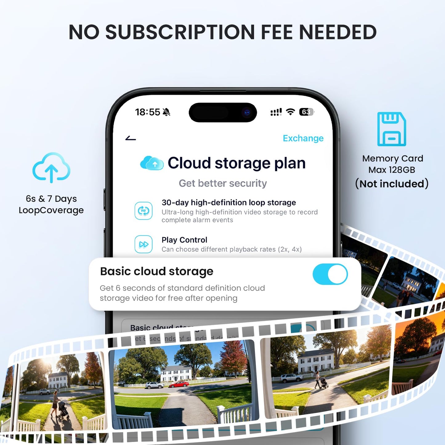 ieGeek Doorbell Camera Wireless No Subscription - Wireless Video Doorbell with Chime, Doorbell with Camera 1080P, Voice Changer, 2-Way Audio, PIR Motion Detection, Only 2.4Ghz WiFi, Works with Alexa