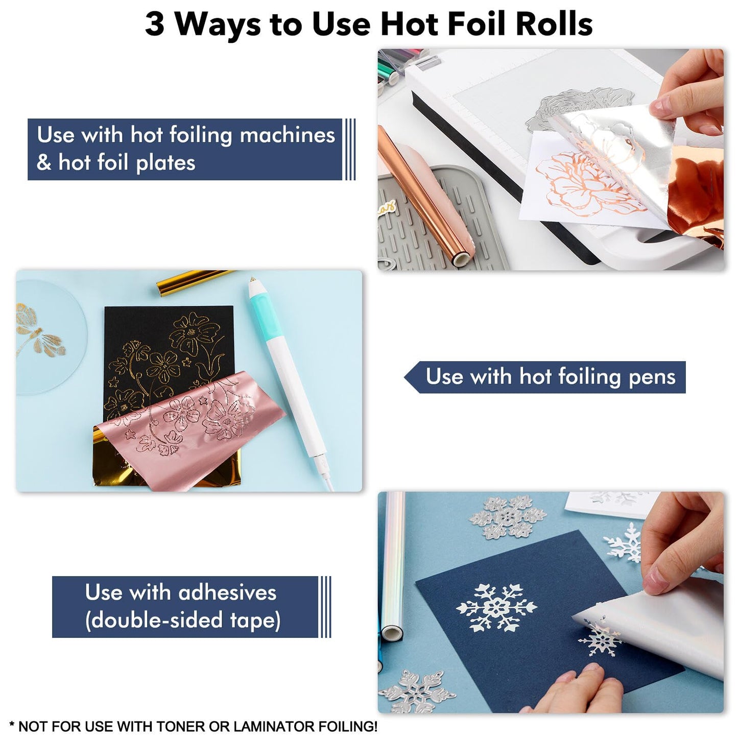 Briartw USB Hot Foil Pen – Heat Active Foiling Tool with 13 Color Foil Rolls & 3 Interchangeable Tips for Writing, Drawing, Crafting on Paper, Wood, Leather