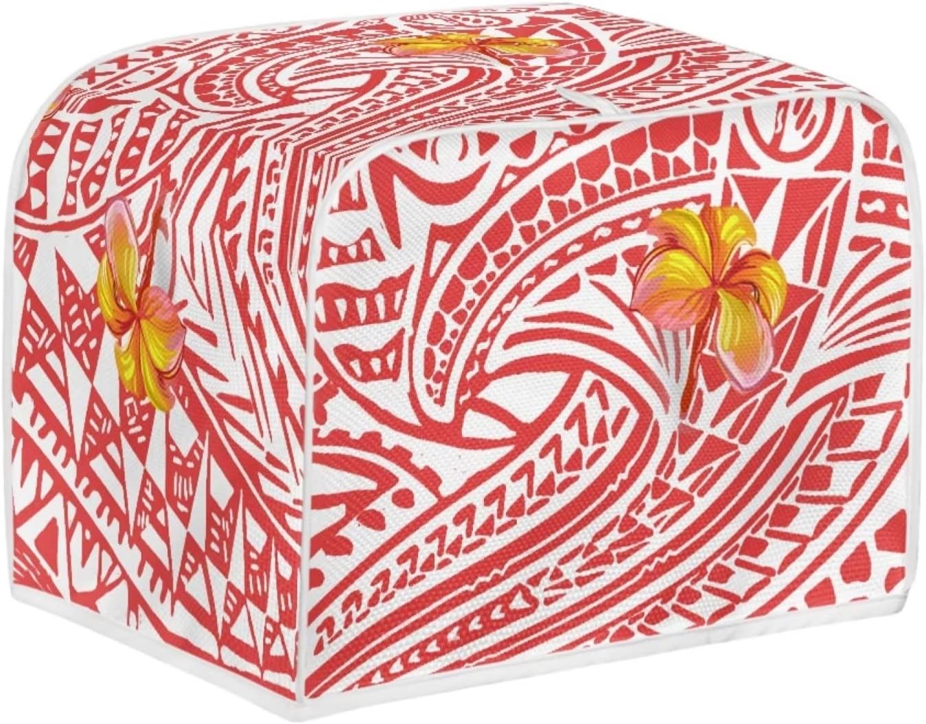 Polynesia Flower Durable Toaster Cover, Washable Dustproof Small Appliance Protection