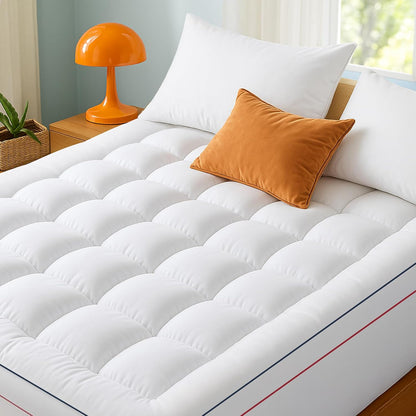 21 Inches, Bedsure Queen Mattress Topper - Extra Thick Mattress Pad Cover with Deep Pocket fits up to Soft Pillow Top