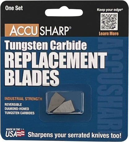 AccuSharp Knife Sharpener Blades, 2 Pieces Tungsten Carbide Replacement Blades, Industrial Accessories