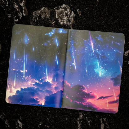 AuriicLeaf Large Galaxy & Aurora PET Stickers Set, 60 PCS Aesthetic Sky Stickers for Scrapbooking, Journaling, DIY Crafts, and Art Supplies
