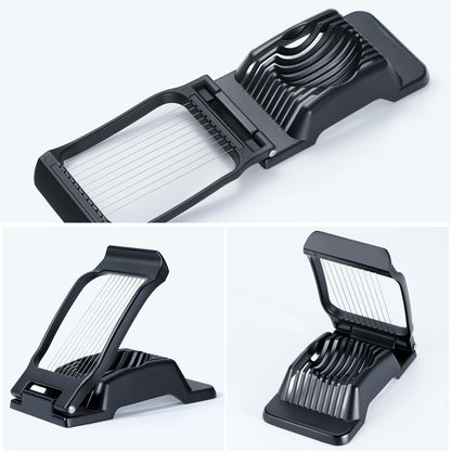 Sopito Heavy Duty Stainless Steel Wire Egg Slicer for Hard Boiled Eggs & Strawberry Other Soft Food, Black